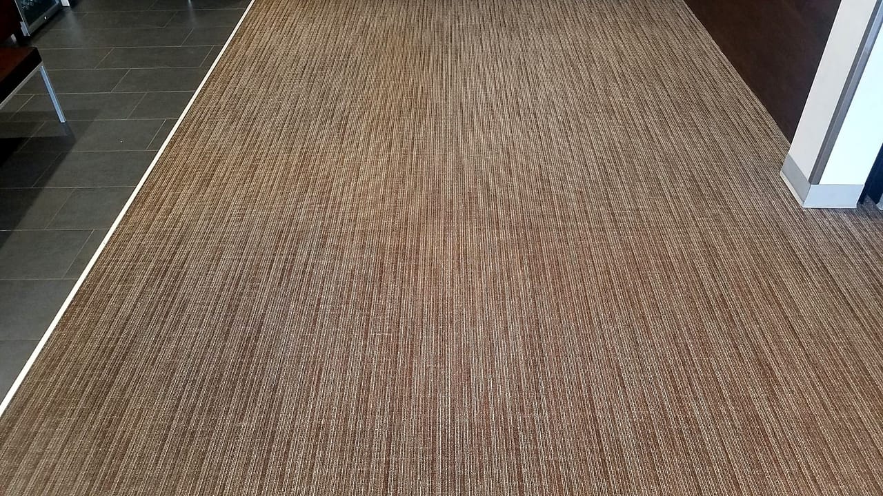 Commercial carpet after